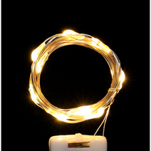 led 와이어전구 무드등 조명 웜화이트 1m 10개 (점멸가능), 웜화이트3m(10개)점멸형