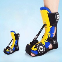 발목 보호대 지지대 교정기 스트레칭 재활 훈련 보행, E (야간 사용 + 중공 버클 왼발) XL