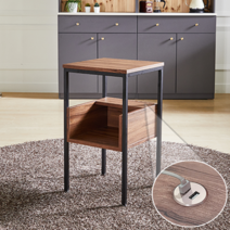 아네마름 티티 테이블(수납USB) 사이드 테이블 400x400 국산 애쉬 월넛 USB충전 사이드테이블