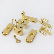 Meetee 1set7개3sets 45mm 4색 금속 가방 하드웨어 액세서리 여성용 핸드백 걸쇠 잠금 버클 DIY 부품 가죽 공예 리폼 수선, 45mm-1세트, 라이트골드