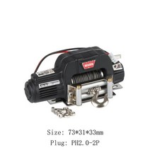 스케일 RC 윈치 무선 원격 컨트롤러 복구 후크 1/10 크롤러 자동차 TRX4 TRX6 SCX10 랭글러 CC01 TF2 D90 YK4082 ZP1001, 09 Winch 9