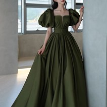 교복몰 / 교복몰 다크그린 백*공주 왕퍼프 스퀘어넥 드레스