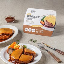 고기대신 식물성 치즈 더블 함박스테이크, 345g, 1팩