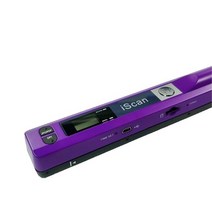 휴대용 a4 프린터휴대용 핸드헬드 iscan 스캐너 a4 문서 900dpi 가정용 사진, 자주색