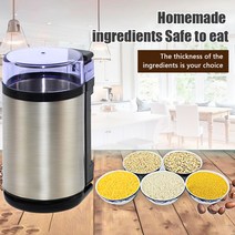 Electric mill Grinder Machine Household Coffee Mini Stainless Steel Herb Pulverizer 180W Quickly Gri, 01 EU