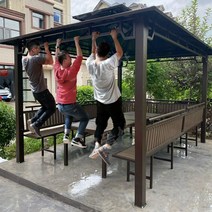 파라고 파고라 썬룸 캐노픽스 야외 원두막 퍼골라, 3x3m 좌식+테이블