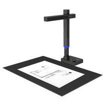 북스캔 책스캔 PDF CZUR 샤인 울트라 프로 북 24MP 문서 휴대용 USB 스캔 최대 A3 높이 조절 가능, 1.Black