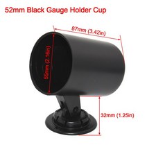 유면계 유량계 AD 52MM 2 인치 오일 압력 게이지 0-7 Bar 오일 압력 미터 12V 가솔린 엔진 자동차용 1/8NP, 05 Single Gauge Holder