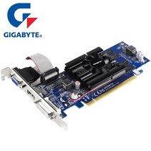 [해외] gigabyte g210 1gb 그래픽 카드 64bit gddr3 비디오 카드 원본 nvidia geforce gpu 게임 dvi vga gt630 gt710 미국