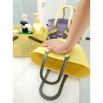 키티 목욕바구니 욕실 수납 바스켓 다용도 요가 헬스, 퍼플 소녀