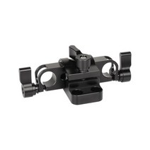 HDRIG 알루미늄 백 플레이트 360 학위 회전 15mm 레일 블록 클램프 IDX P-V2 퀵 릴리스 V 마운트 플레이트, C2651