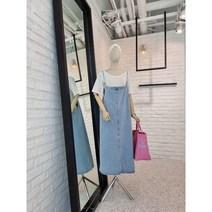 [반다리] 멜빵 끈조절 앞트임 청원피스