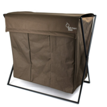 가정용 분리수거함 분리수거대 접이식 휴지통 3구브라운