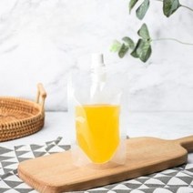 스파우트파우치 음료팩 육수 뚜껑 음료수 일회용 액상 즙파우치 포장용기 주스 쥬스 캡파우치, 100ml, 100개