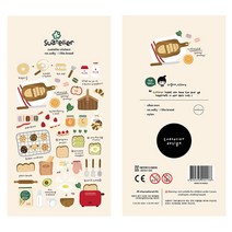 다꾸 수입 오리지널 Suatelier 빵 딸기 미용 장식 문구 스티커 스크랩북 DIY 다이어리 앨범 스틱