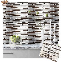 포세린타일 바닥타일 욕실타일 3d 모자이크 자체 접착 backsplash에 벽 스티커 비닐 데칼 주방 홈 장식 diy, 없음