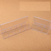 투명 플라스틱명패 테이블용 이름표꽂이 거치대 홀더, 170x70mm