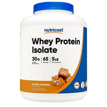 Nutricost Whey Protein Isolate Salted Caramel 뉴트리코스트 웨이 프로틴 아이솔레이트 솔티드 캬라멜 2.268kg