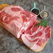 인터넷정육점 돼지 칠레산 고원돈 에어프라이어 통목살 목살스테이크 500g, 1kg, 2.5cm, 1개