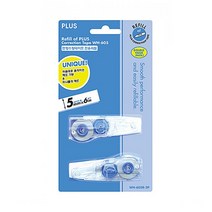 PLUS 수정테이프 WH605 리필 WH605R 5mmx6m 수정액, 수정테이프 리필(WH-605R)