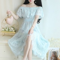 C.ONLIE SHOP레이스 오픈숄더 롱 원피스 셀프 웨딩 드레스 HMA777 원피스 하객룩 하객원피스
