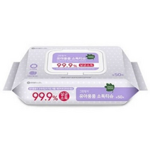 그린핑거 유아용품 소독티슈 캡형 50매, 77개