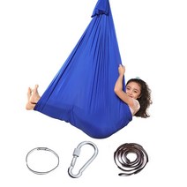 요가 해먹 플라잉 가정용 필라테스토삭스 어린이 성인 면화 야외 실내 스윙 hammock for cuddle up to sensory child therapy soft 소포 시트, 협력사, 사파이어