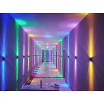 코스토프 노래방 클럽 듀얼샷 벽면 장식등 LED 벽설치 공간 조명, 싱글 레드 3W
