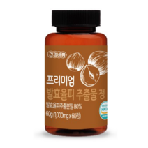 건강바름 프리미엄 발효율피 추출물 정 1000mg 60정, 1개