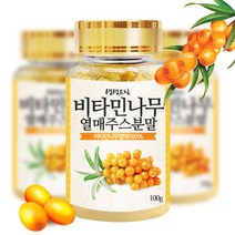 비타민나무 열매 주스분말 300g 가루 (100g*3병), 단품