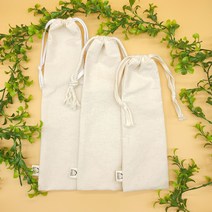 수제 감성캠핑용품 단조팩 파우치 광목주머니 멀티 수납 다용도 더스트백 스트링 복조리 파우치, 10cm x 30cm-연베이지직조끈