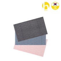 HUA 스마일발매트 30수 최고급면 350g 국산 욕실주방 고급 발매트, 챠콜 그레이