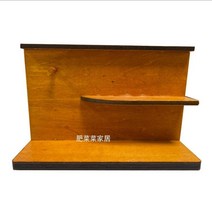 미니어처 혼자놀기 심심할때할만한것 소품 DIY 인테리어 장식 키트 미니어쳐, 크림색 우드 진열대