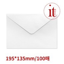 화이트 카드봉투 100매 무지 청첩장 엽서 봉투, 단품, 단품
