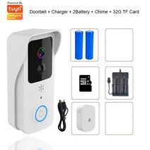 IoT Ai 인터폰 비디어폰 설치 교체 Tuya-무선 비디오 초인종 디지털 비주얼 인터콤 와이파이 2.4G 5GHZ 방, 04 T32-w5