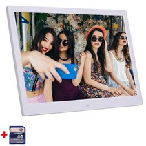 스마트 디지털 프레임 전자 액자 10.1 인치 HD 디지털 사진 프레임 1024x600 초박형 LED 전자 앨범 LCD, 미국 플러그, 09 white 32gb