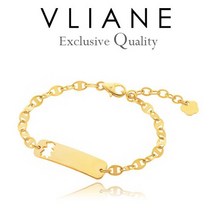 18K 금둥이 스틱 아기 팔찌 (미아방지), 옐로우골드/①남아용, 상세설명 참조