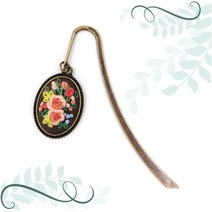 토이앤스티치/자수용 로프 타원 책갈피-소/자수용 반제품-프랑스자수/퀼트/반제품/당일발송, F186 - 로프 타원 책갈피-소