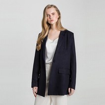 여우짓을하다 Natural Linen Jacket Navy