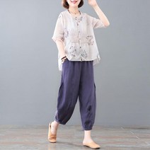 생활한복 중년 절복 개량 퓨전 법복 엄마옷 여름 상하복 T19