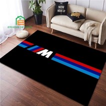 3D 프린팅 러그 침실 거실 레이싱 BMW 로고 카펫 주방 바닥 매트 홈 장식 미끄럼 방지 14 가지 크기