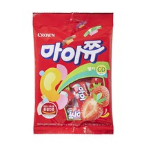 크라운 크라운 마이쮸 딸기 트위스트 92g x 5개