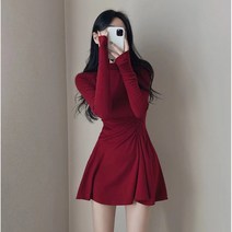 줄리엔느 헤스티 여밈 슬림핏 원피스