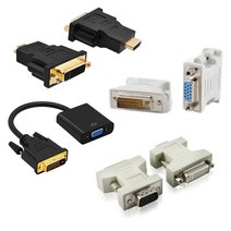 변환 모니터 컴퓨터 노트북 HDMI DVI VGA DVI-D 케이블 컨버터 연장 젠더, MY0011
