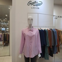 크로커다일 레이디 코튼 소재 오버핏 블라우스 CL9FBL114.LV