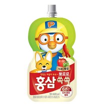 팔도 뽀로로홍삼쏙쏙 사과매실, 100ml, 280개