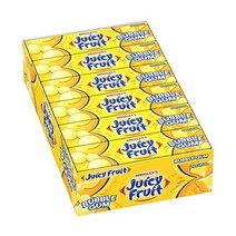 소프트 캔디 JUICY FRUIT 무설탕 츄잉껌 프루티 츄스 오리지널 40피스 병6팩, 원래의_5개(18개들이 팩)