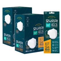 모나리자 스마일 황사미세먼지 마스크 KF94 대형 개별포장, 60개, 1박스