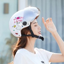 YEMA 여름 남성 여성 하프 할리 사계절 헬멧, M