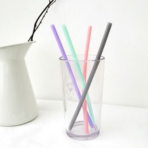 아가프라 실리콘빨대1p 20cm 아기빨대 재사용 열탕ok, 실리콘빨대-민트1p